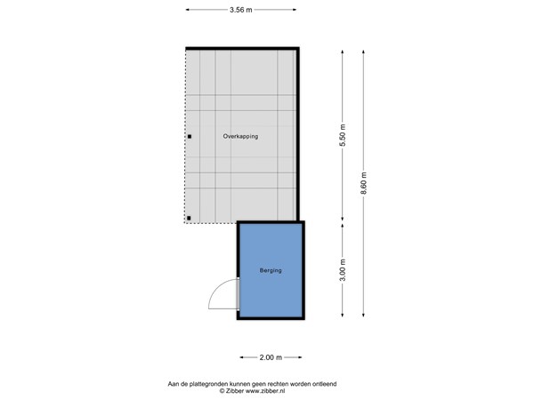 Plattegrond - Hadewychstraat 59, 5384 GK Heesch - overkapping en berging.jpg